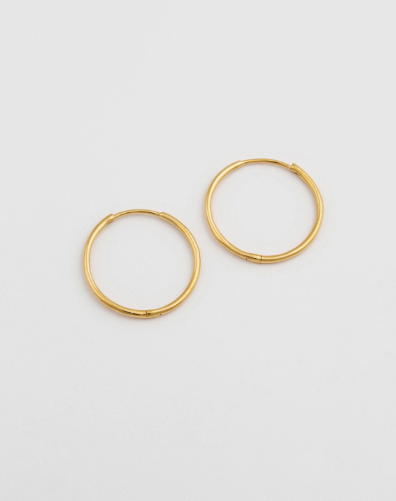 SYSTER P Beloved Medium Hoops Gold