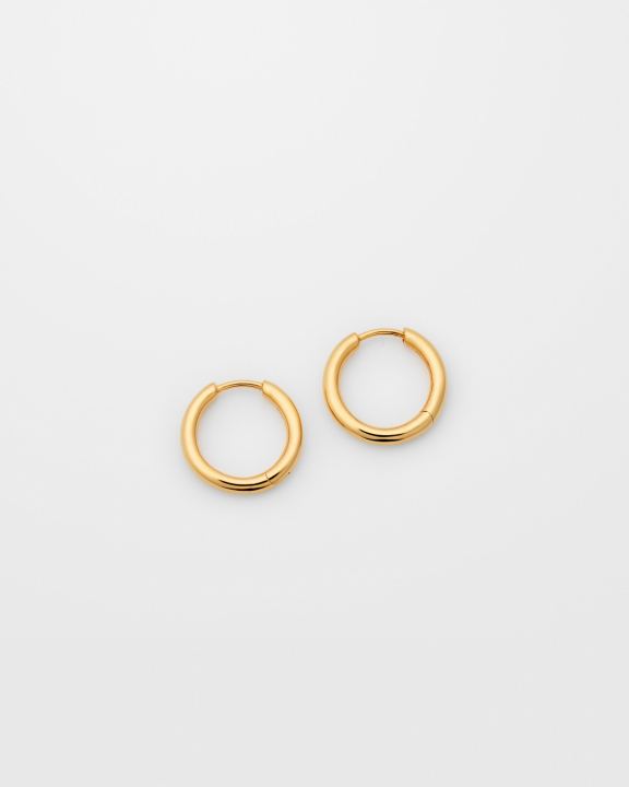 SYSTER P Beloved Fat Medium Hoops Gold