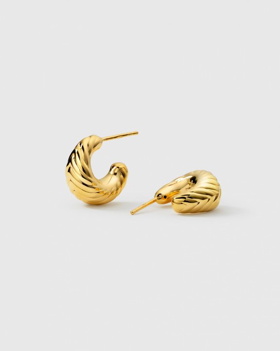 Bolded Little Sis Chevron Gold i gruppen Örhängen / Guldörhängen hos SCANDINAVIAN JEWELRY DESIGN (EG1292)