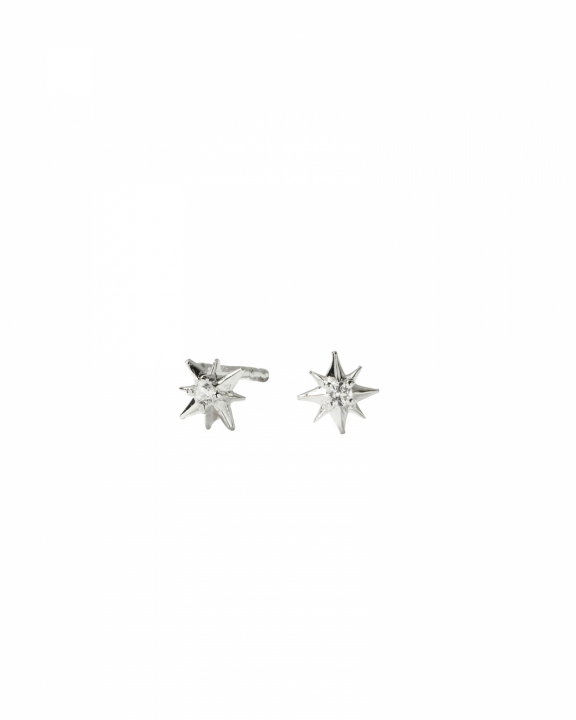 North Star Örhängen Silver i gruppen Örhängen / Silverörhängen hos SCANDINAVIAN JEWELRY DESIGN (ES1215)
