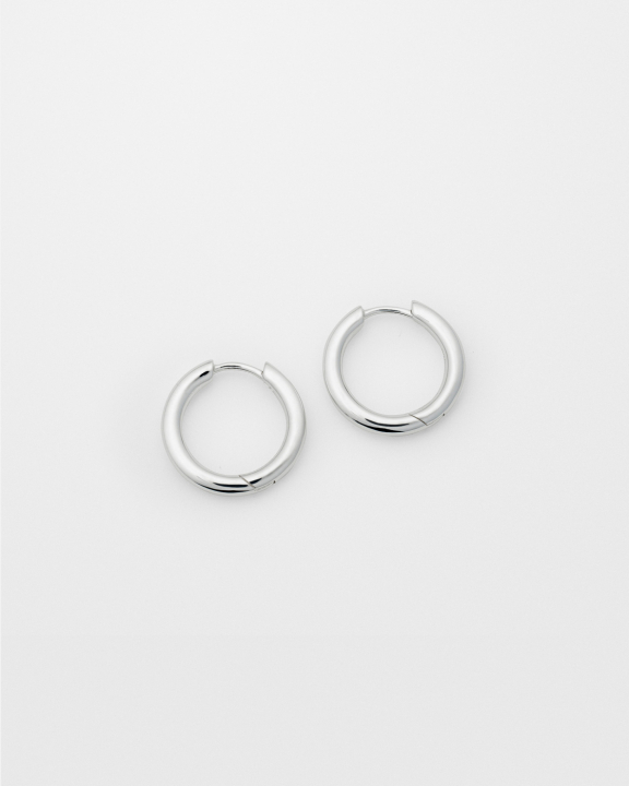 SYSTER P Beloved Fat Big Hoops Silver