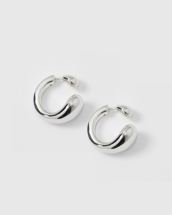 SYSTER P Bolded Drops Earrings Silver