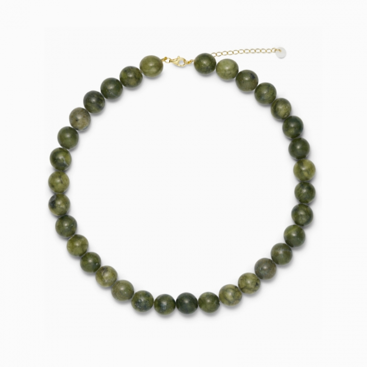 Faro Southern Jade Halsband i gruppen Halsband / Guldhalsband hos SCANDINAVIAN JEWELRY DESIGN (FAROSJ-KH)