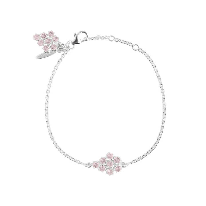 DRAKENBERG SJÖLIN Frost single armband rose quartz silver