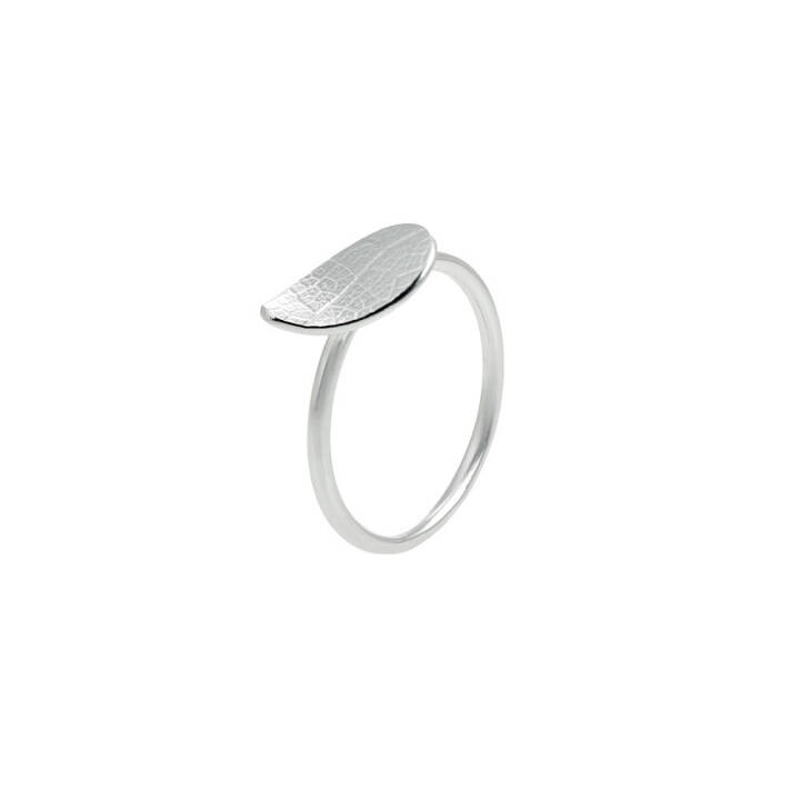 DRAKENBERG SJÖLIN Leaf drop ring silver