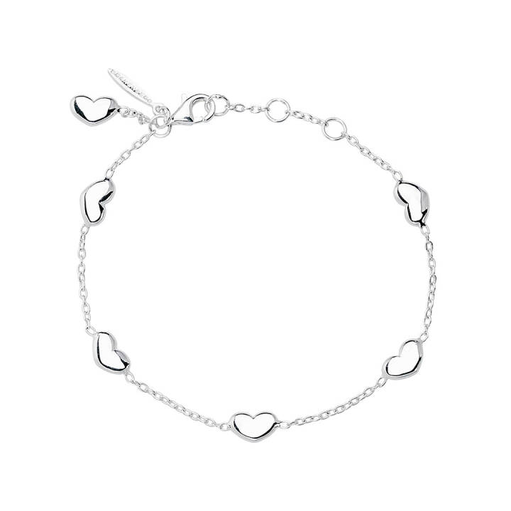 DRAKENBERG SJÖLIN Loving heart medium armband silver