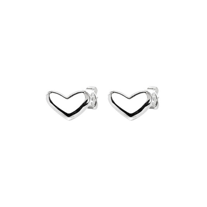 Loving heart medium örhänge silver i gruppen Örhängen / Silverörhängen hos SCANDINAVIAN JEWELRY DESIGN (LHT-E2M000-S)