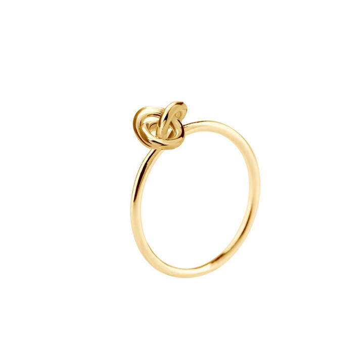 Le knot drop ring guld i gruppen Ringar / Guldringar hos SCANDINAVIAN JEWELRY DESIGN (LKT-R10-G)