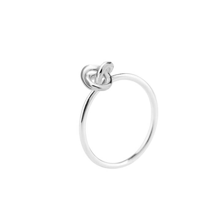 Le knot drop ring 17,5 Silver i gruppen Ringar / Silverringar hos SCANDINAVIAN JEWELRY DESIGN (LKT-R10170-S)
