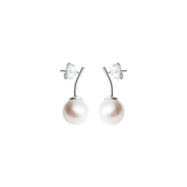 Le pearl örhänge silver i gruppen Örhängen / Pärlörhängen hos SCANDINAVIAN JEWELRY DESIGN (LPL-E1M000-S)