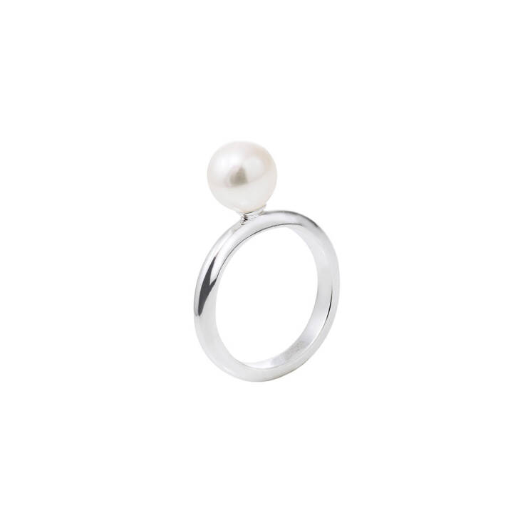 Le pearl ring silver i gruppen Ringar / Silverringar hos SCANDINAVIAN JEWELRY DESIGN (LPL-R1M-S)