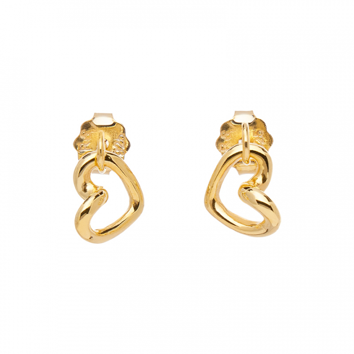 Love Vibe drop studs gold i gruppen Örhängen / Guldörhängen hos SCANDINAVIAN JEWELRY DESIGN (LVE-E14S00-G)