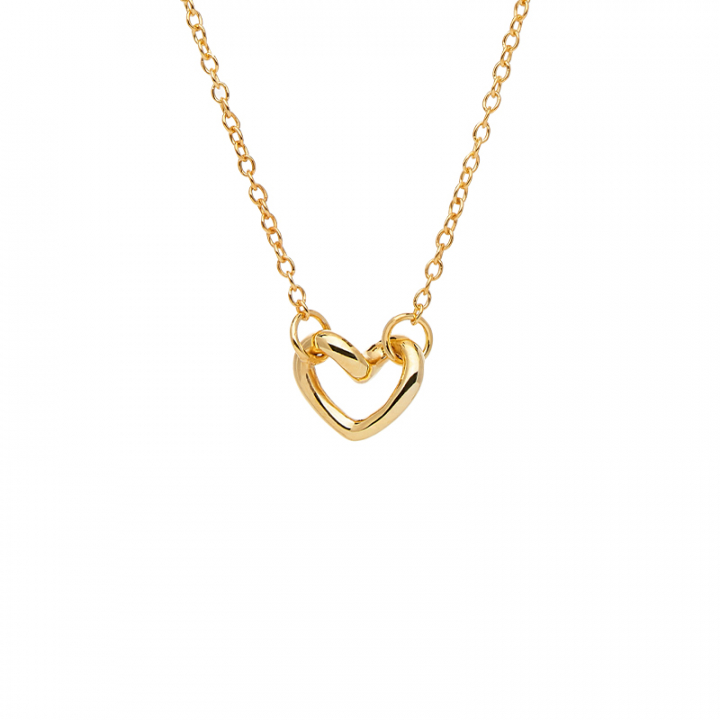 Love Vibe drop Halsband Guld i gruppen Halsband / Guldhalsband hos SCANDINAVIAN JEWELRY DESIGN (LVE-N14S452-G)