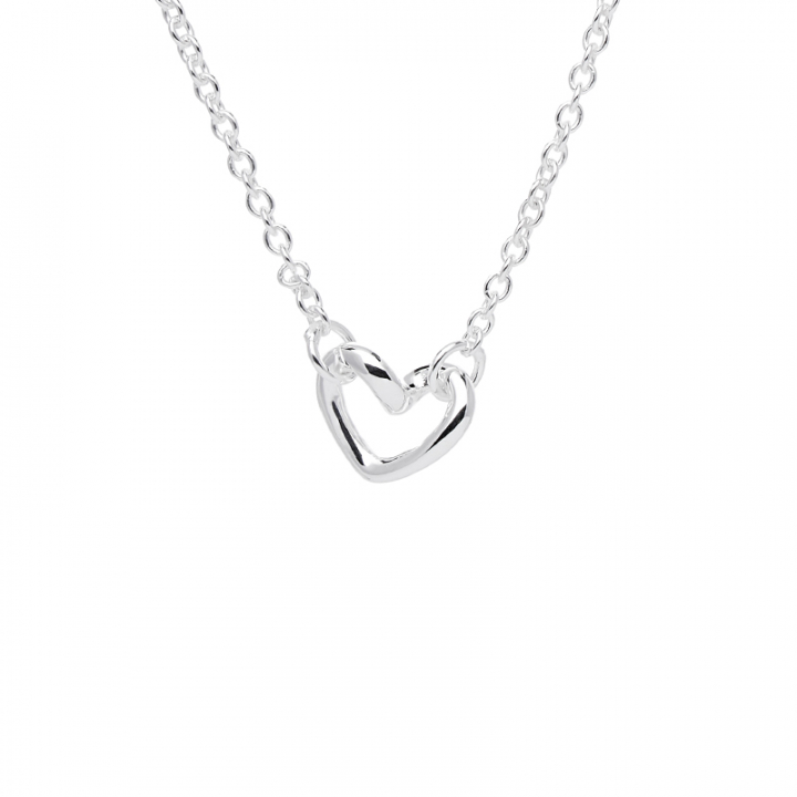 Love Vibe drop Halsband Silver i gruppen Halsband / Silverhalsband hos SCANDINAVIAN JEWELRY DESIGN (LVE-N14S452-S)