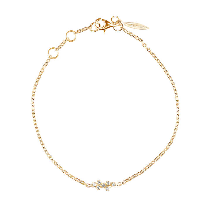 Milky Way drop armband guld