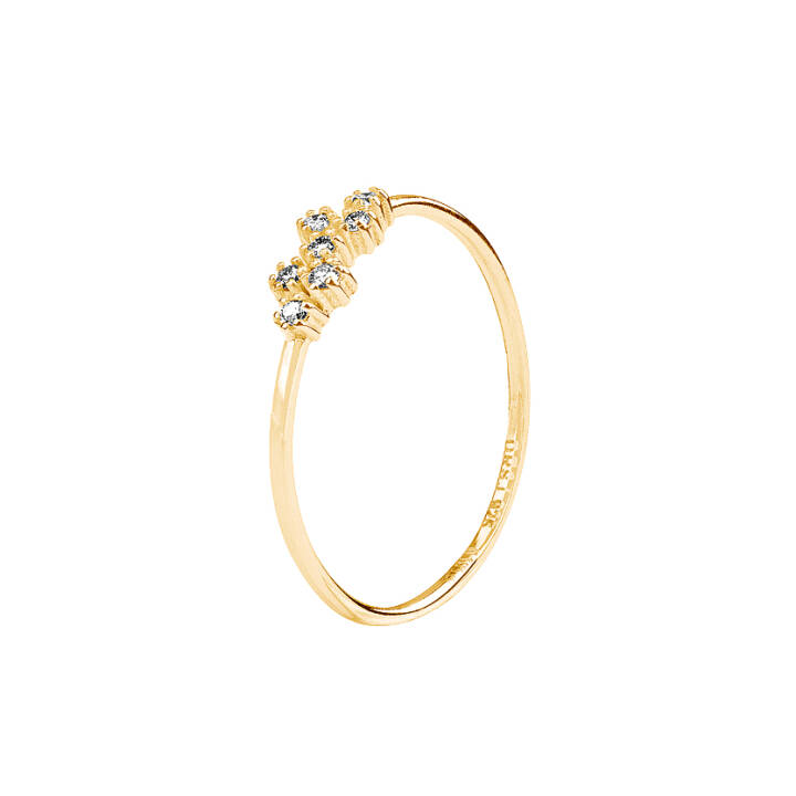 Milky Way drop ring gold 1halsband silver.5