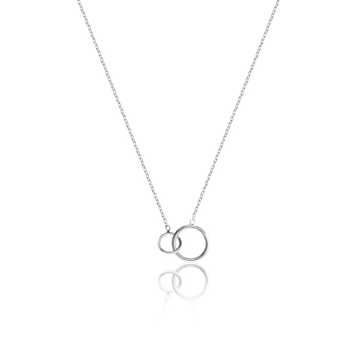 Mini Circle Halsband (silver) 40-45 cm i gruppen Halsband / Silverhalsband hos SCANDINAVIAN JEWELRY DESIGN (N1458RHS0-OS)