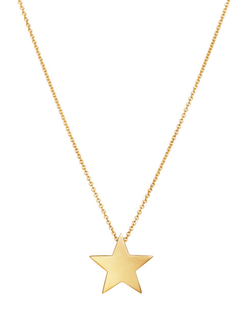Star Large Halsband (guld) 42 cm i gruppen Halsband / Guldhalsband hos SCANDINAVIAN JEWELRY DESIGN (N2104GPS0-OS)