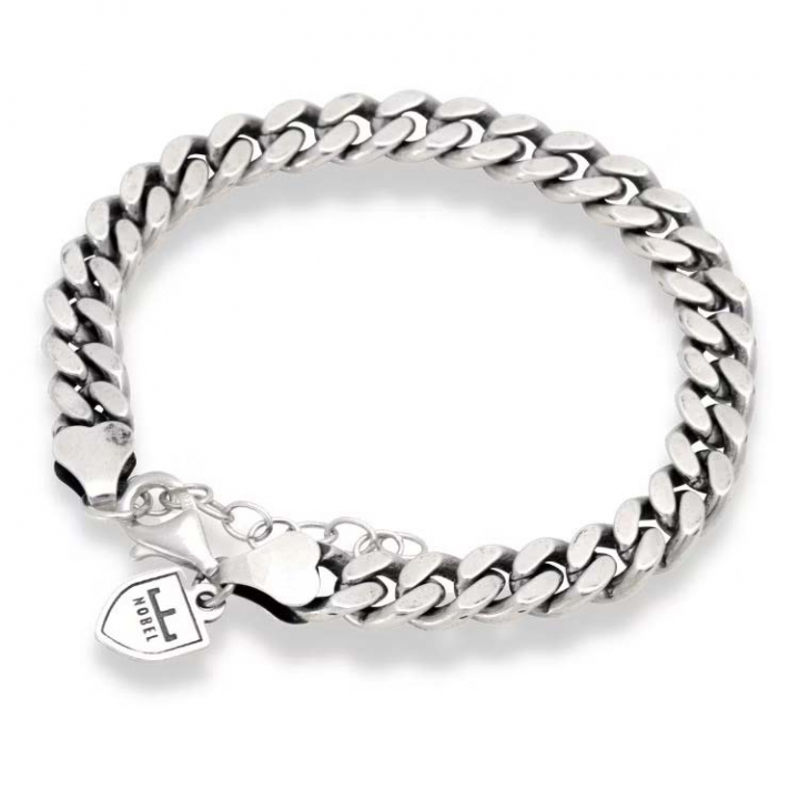 Silverarmband pansar 19,5+3cm i gruppen Armband / Silverarmband hos SCANDINAVIAN JEWELRY DESIGN (NB19014)