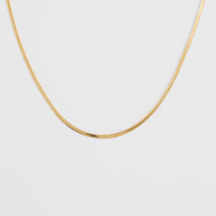 SYSTER P Herringbone Choker Halsband Gold