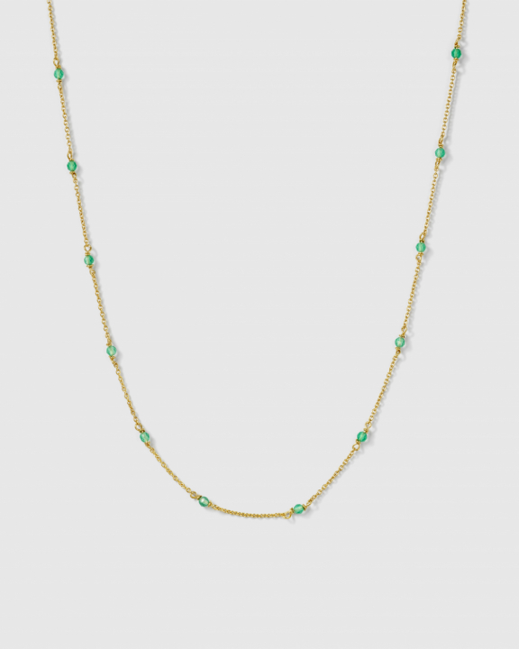 Santa Monica Necklace Gold i gruppen Halsband / Guldhalsband hos SCANDINAVIAN JEWELRY DESIGN (NG1351GO)
