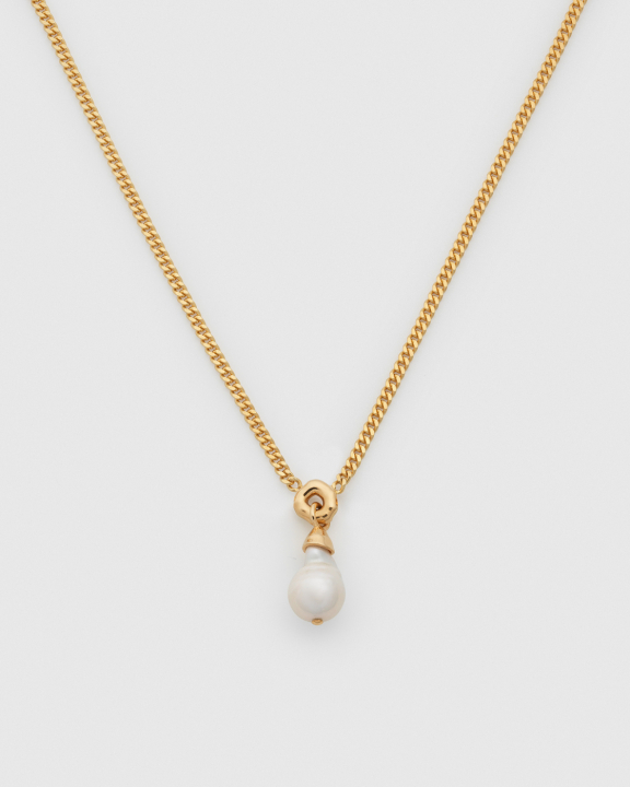 Mary Necklace Gold i gruppen Halsband / Guldhalsband hos SCANDINAVIAN JEWELRY DESIGN (NG1388)