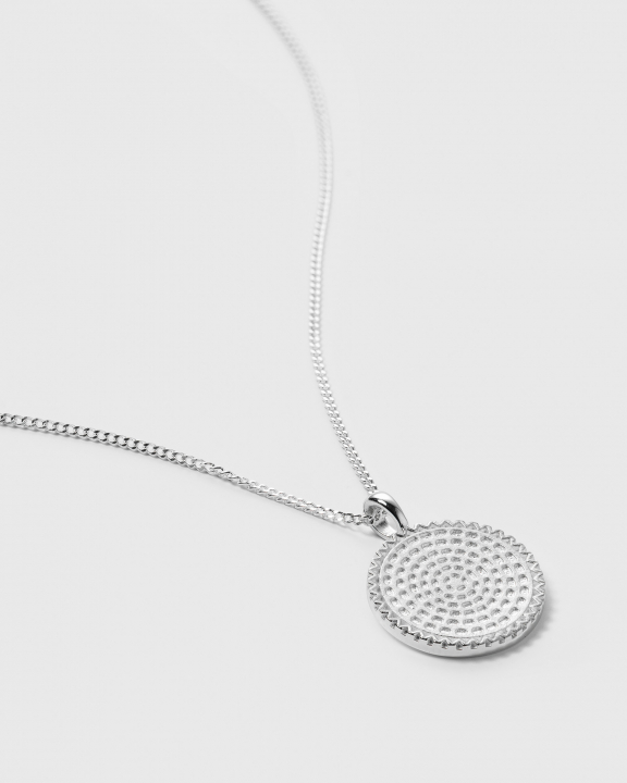 Lucky Coin Heal Halsband Silver i gruppen Halsband / Silverhalsband hos SCANDINAVIAN JEWELRY DESIGN (NS1330)