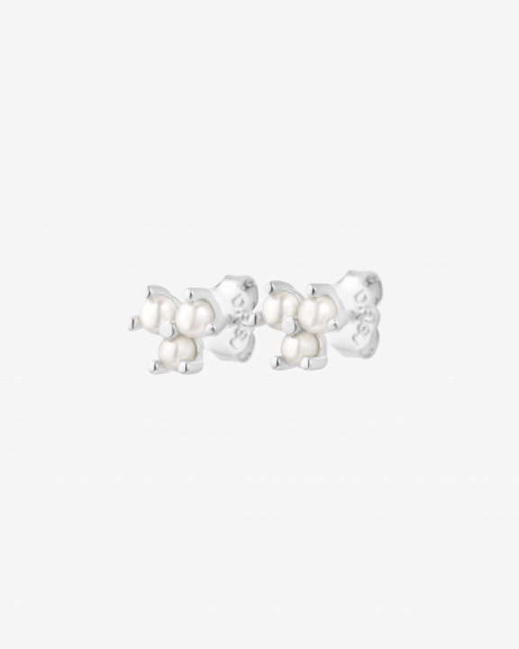 Petite Star pearl studs/örhänge i gruppen Örhängen / Pärlörhängen hos SCANDINAVIAN JEWELRY DESIGN (PSR-E1M000-S)