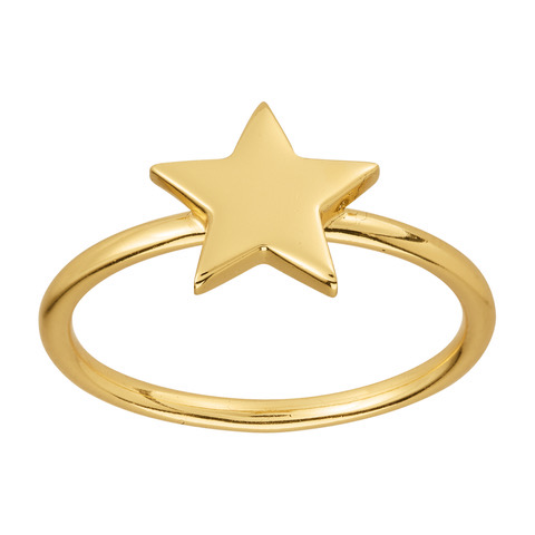 Star Ring (guld) i gruppen Ringar hos SCANDINAVIAN JEWELRY DESIGN (R2103GPS0)