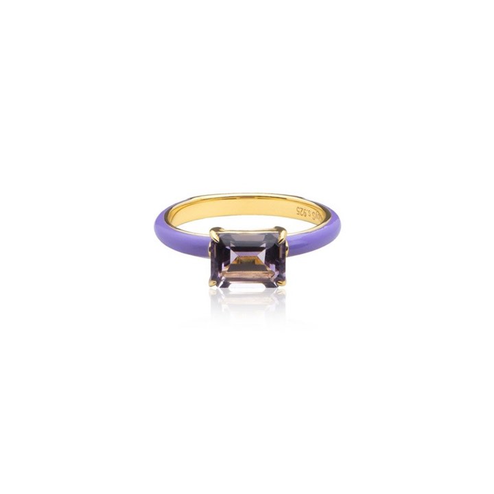 SOPHIE by SOPHIE Iris enamel ring purple (gold)