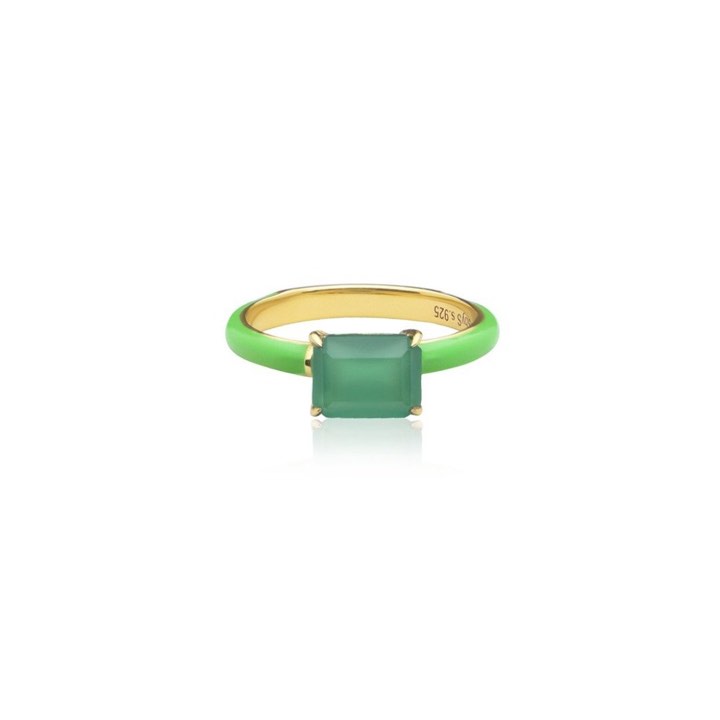 SOPHIE by SOPHIE Iris enamel ring green (gold)