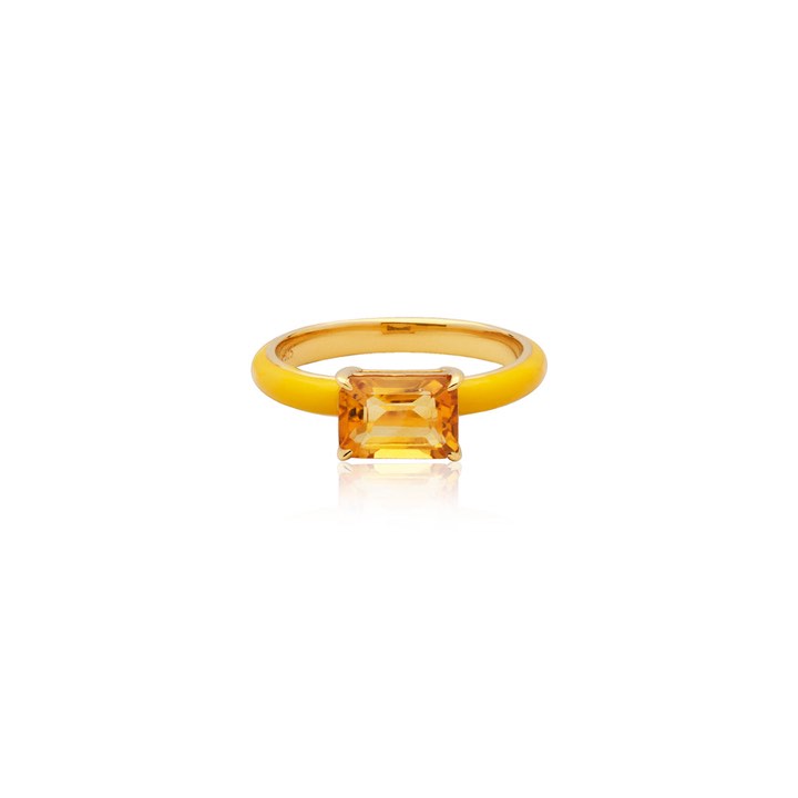 SOPHIE by SOPHIE Iris enamel ring yellow (gold)