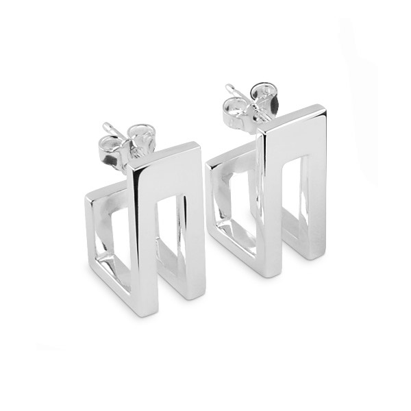 Assemble Örhänge silver i gruppen Örhängen / Silverörhängen hos SCANDINAVIAN JEWELRY DESIGN (S005)