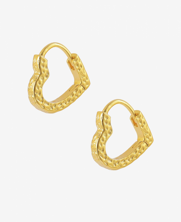 Freya hoops Örhänge Guld i gruppen Örhängen / Guldörhängen hos SCANDINAVIAN JEWELRY DESIGN (S08104-G)