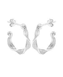 Audrey hoops Silver i gruppen Örhängen / Silverörhängen hos SCANDINAVIAN JEWELRY DESIGN (S08601S)