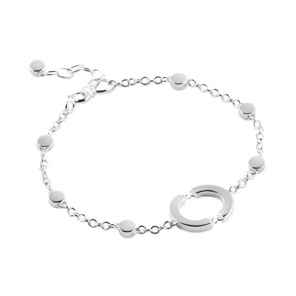 Linked Circle Armband silver i gruppen Armband / Silverarmband hos SCANDINAVIAN JEWELRY DESIGN (S120)