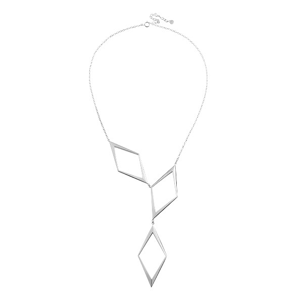 Rhomb Grand Halsband silver 42-48 cm i gruppen Halsband / Silverhalsband hos SCANDINAVIAN JEWELRY DESIGN (S320)