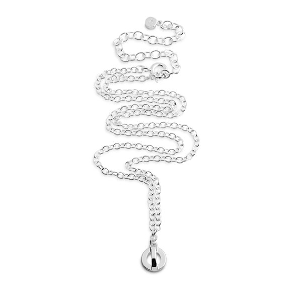 Orbit Short Halsband silver 37-45 cm i gruppen Halsband / Silverhalsband hos SCANDINAVIAN JEWELRY DESIGN (S412)