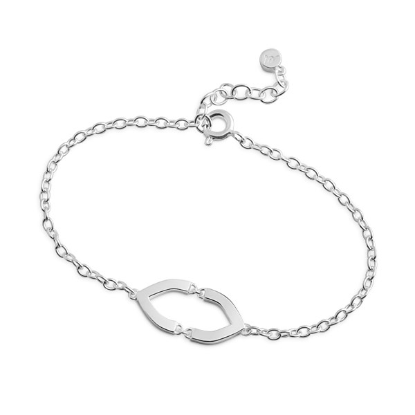 Petal Linked Armband silver i gruppen Last Chance / Armband hos SCANDINAVIAN JEWELRY DESIGN (S515)