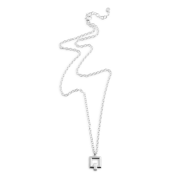 Detail Square Halsband silver 42-46 cm i gruppen Outlet / Halsband hos SCANDINAVIAN JEWELRY DESIGN (S524)