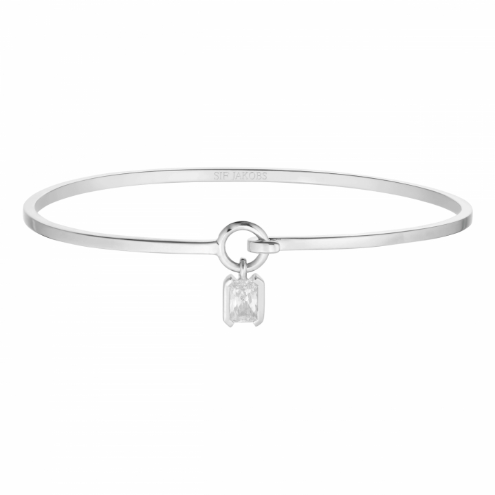 Sif Jakobs ROCCANOVA BANGLE Vita Zirkoner Silver