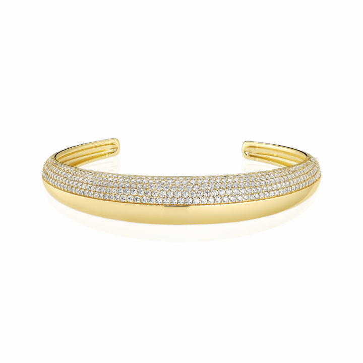 FASANO BANGLE Guld i gruppen Armband / Armringar hos SCANDINAVIAN JEWELRY DESIGN (SJ-BG2487-CZ-YG)