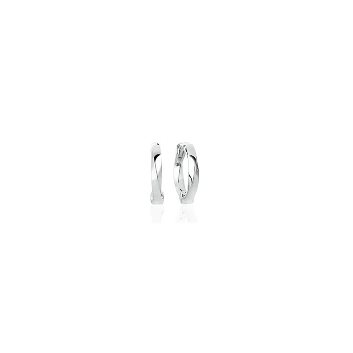 FERRARA PICCOLO PIANURA örhänge (silver) i gruppen Örhängen / Silverörhängen hos SCANDINAVIAN JEWELRY DESIGN (SJ-E12108-SS)
