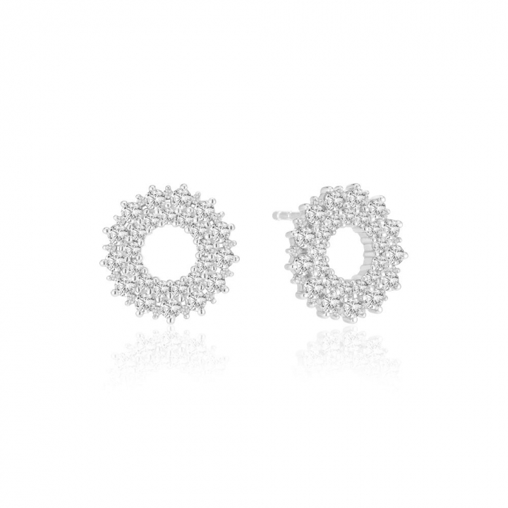 LIVIGNO EARRINGS Silver i gruppen Örhängen / Silverörhängen hos SCANDINAVIAN JEWELRY DESIGN (SJ-E2361-CZ)