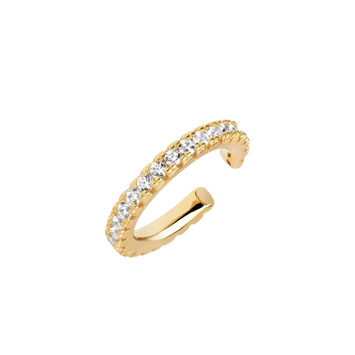 Product Image for Sif Jakobs ELLERA MEDIO EAR CUFF vita Zirkoner (guld)
