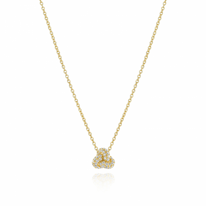 IMPERIA PICCOLO NECKLACE Guld i gruppen Halsband / Guldhalsband hos SCANDINAVIAN JEWELRY DESIGN (SJ-N10751-CZ-YG)