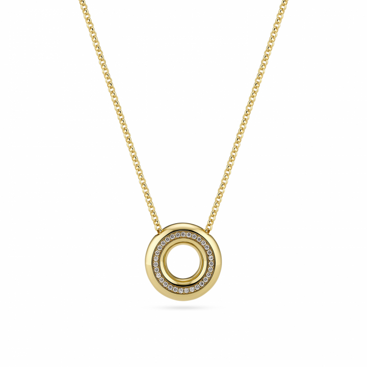 PALERMO Halsband Guld i gruppen Halsband / Guldhalsband hos SCANDINAVIAN JEWELRY DESIGN (SJ-N2478-CZ-YG)