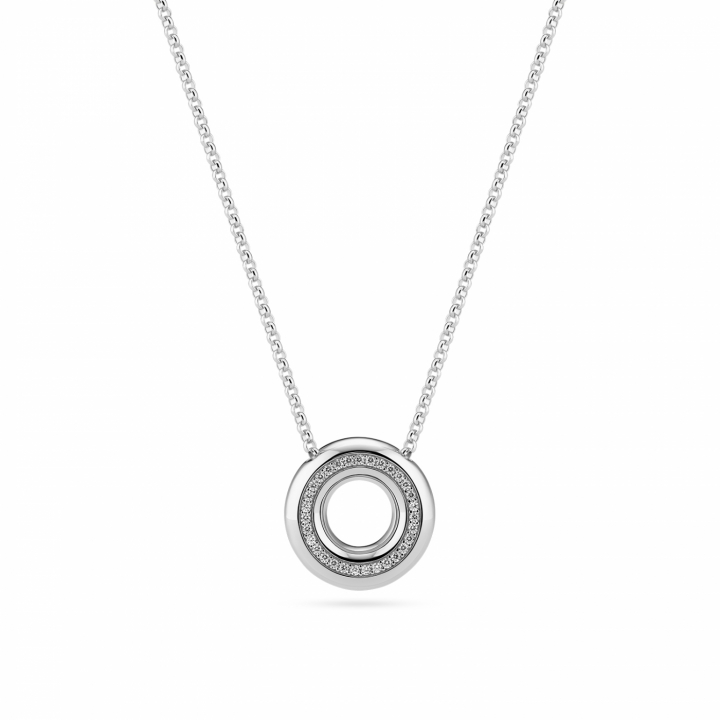 PALERMO Halsband Silver i gruppen Halsband / Silverhalsband hos SCANDINAVIAN JEWELRY DESIGN (SJ-N2478-CZ)