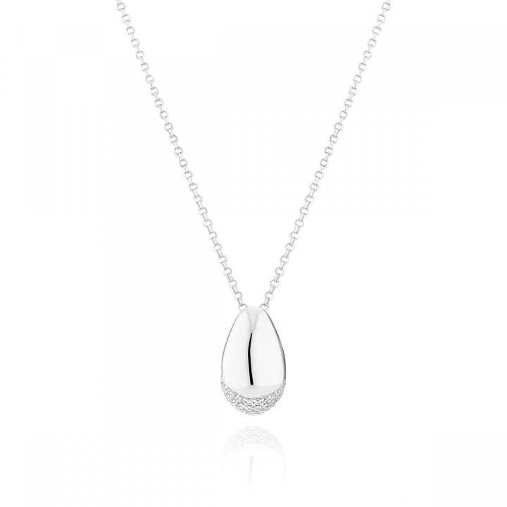 GOCCIA Halsband Silver i gruppen Halsband / Silverhalsband hos SCANDINAVIAN JEWELRY DESIGN (SJ-N2479-CZ)