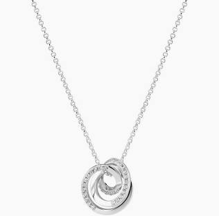 SPIRALE PICCOLO Halsband Silver i gruppen Halsband / Silverhalsband hos SCANDINAVIAN JEWELRY DESIGN (SJ-N2588-CZ)
